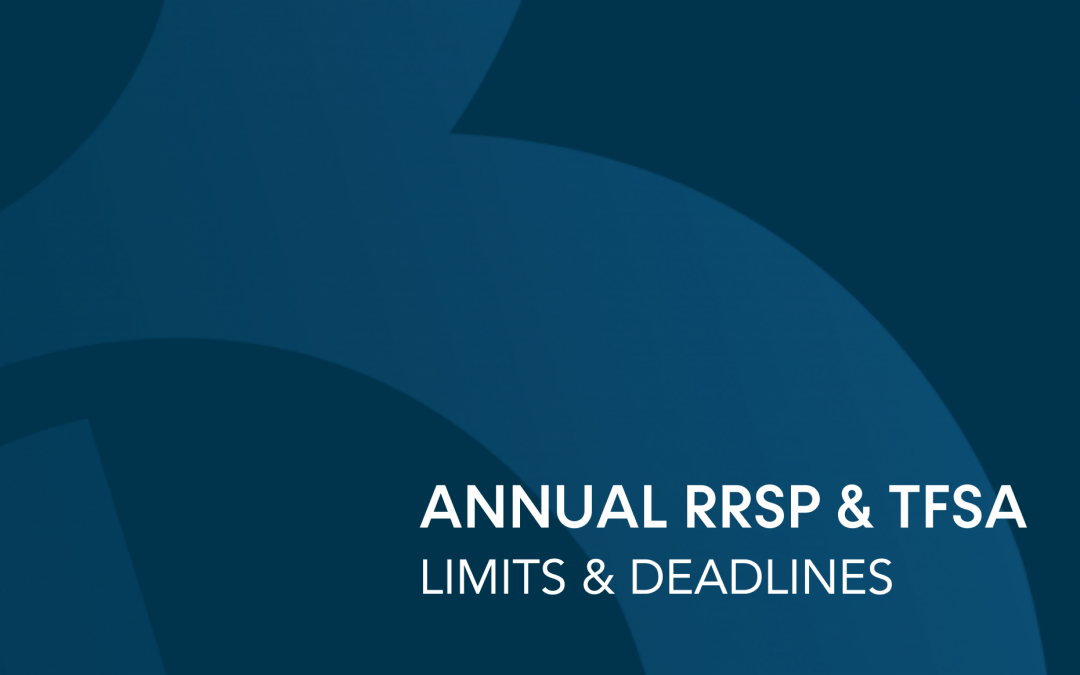 Annual RRSP & TFSA Limits + Deadlines