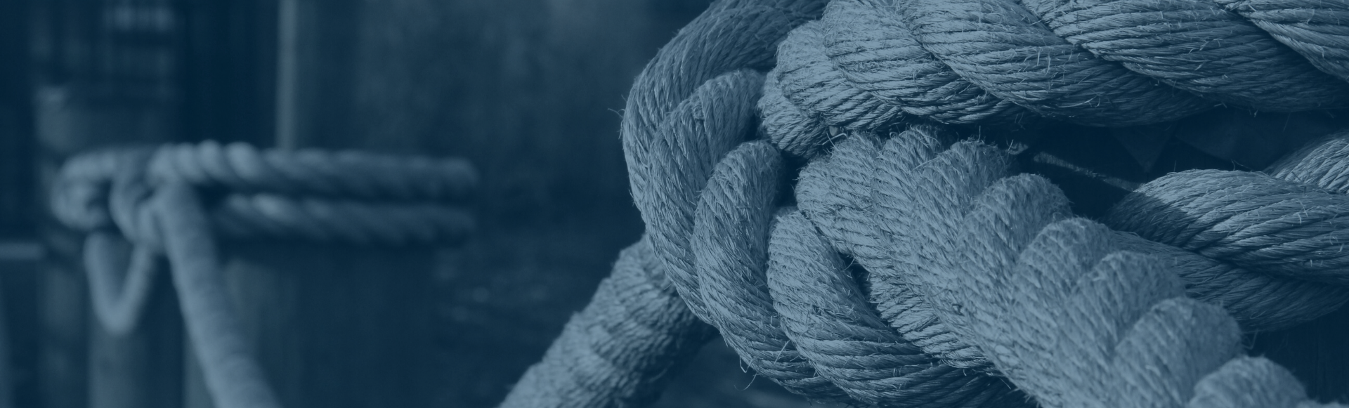 Ropes securing a dock